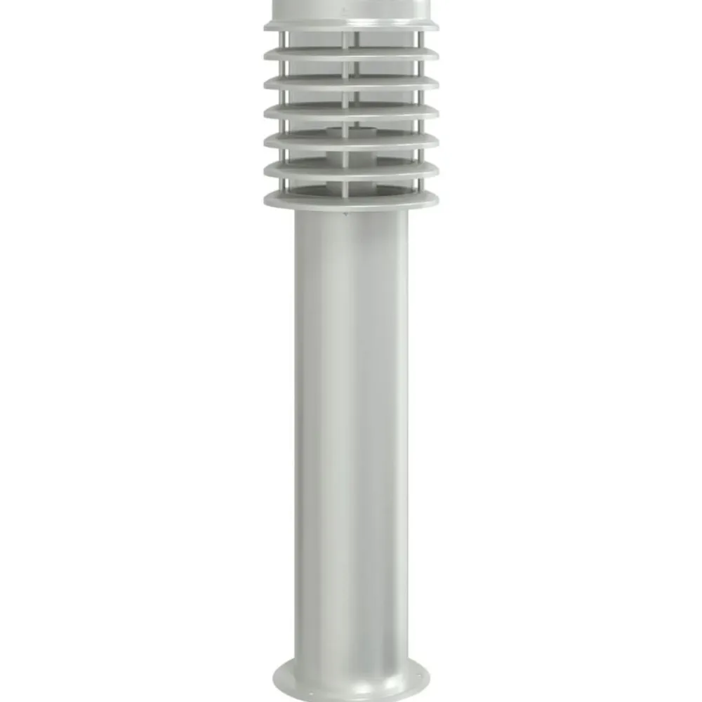 vidaXL Iluminación-Lámparas de suelo de exterior 3 unidades acero inoxidable 60 cm