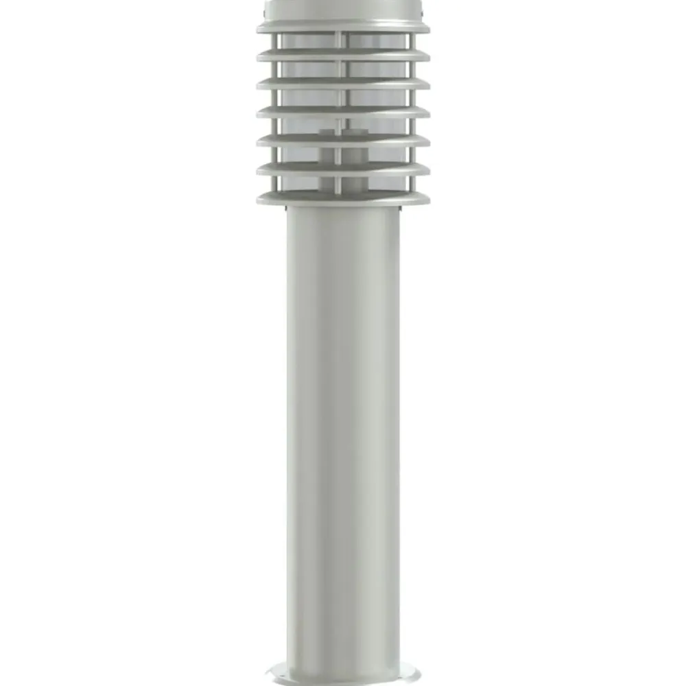 vidaXL Iluminación-Lámparas de suelo de exterior 3 unidades acero inoxidable 60 cm