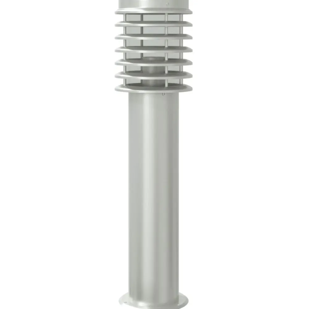 vidaXL Iluminación-Lámparas de suelo de exterior 3 unidades acero inoxidable 60 cm
