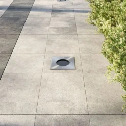 vidaXL Iluminación-Lámparas de suelo de jardín cuadradas 3 unidades