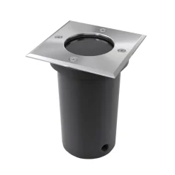 vidaXL Iluminación-Lámparas de suelo de jardín cuadradas 3 unidades