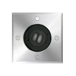 vidaXL Iluminación-Lámparas de suelo de jardín cuadradas 3 unidades