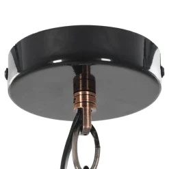 vidaXL Iluminación-Lámparas de techo 2 unidades redondas negro E27