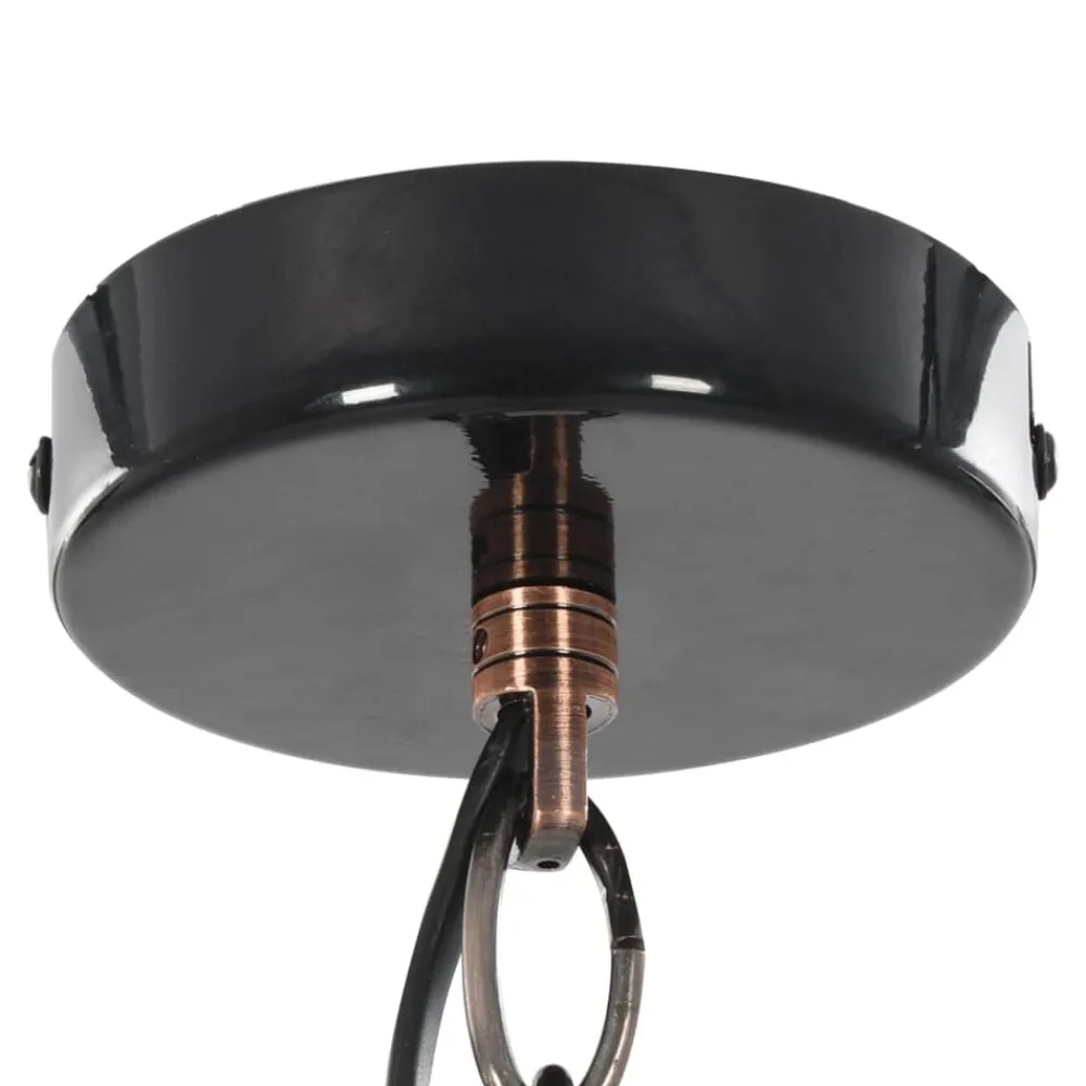 vidaXL Iluminación-Lámparas de techo 2 unidades redondas negro E27