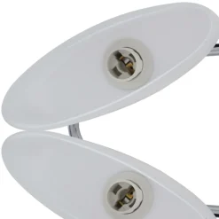vidaXL Iluminación-Lámparas de techo 4 uds con pantalla de cristal elipsoidal E14