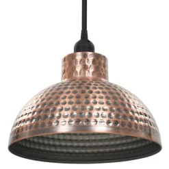 vidaXL Iluminación-Lámparas de techo semiesféricas 2 unidades color cobre