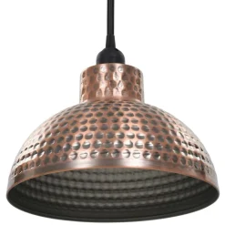 vidaXL Iluminación-Lámparas de techo semiesféricas 2 unidades color cobre