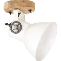 vidaXL Iluminación-Lámparas industriales de pared/techo 2 uds blanca 20x25 cm E27
