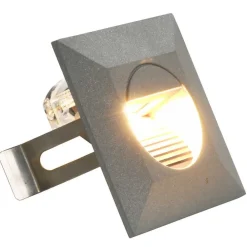 vidaXL Iluminación-Lámparas LED de pared de jardín 6 unidades cuadrada plateada 2W