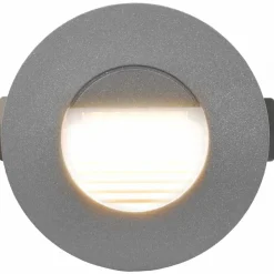 vidaXL Iluminación-Lámparas LED de pared para jardín 6 uds. redonda plateada 2 W