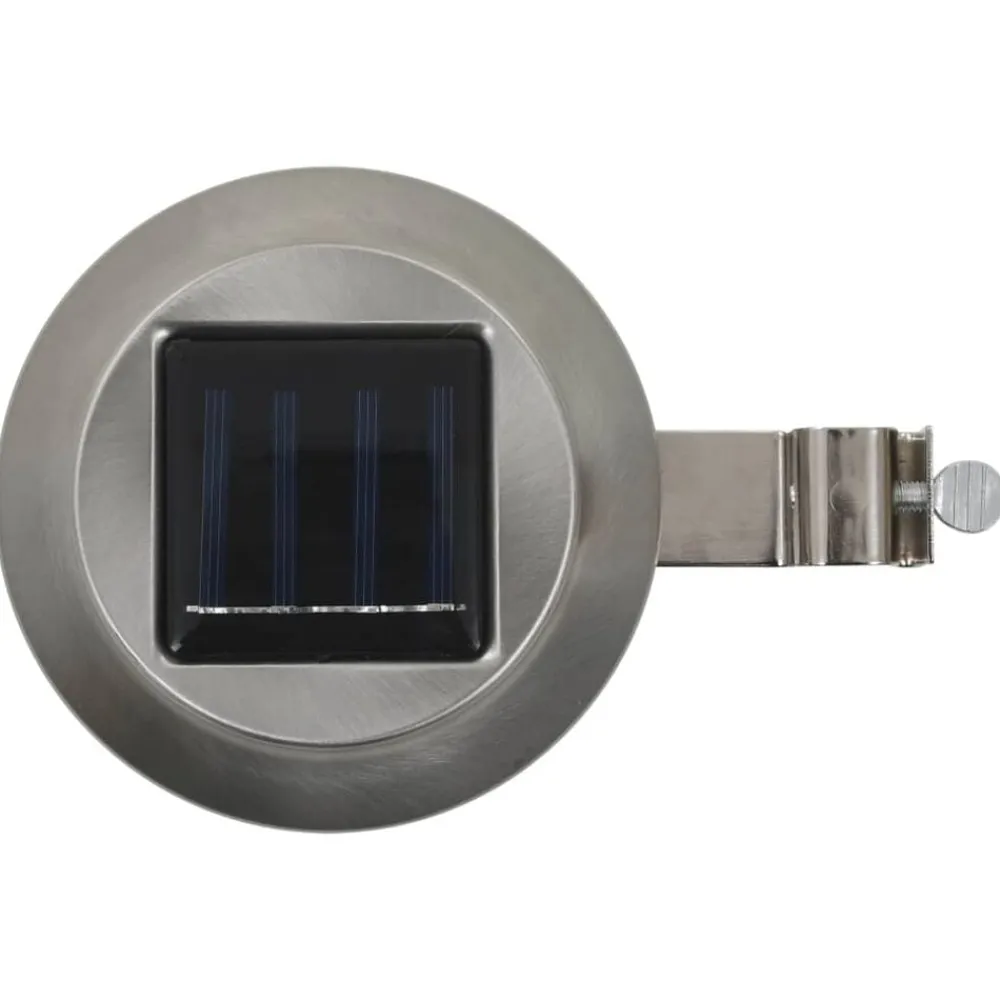 vidaXL Iluminación-Lámparas solares de exterior LED redondas 6 uds 12 cm blanco