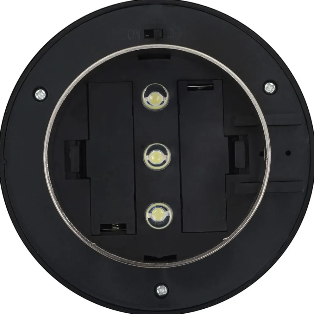 vidaXL Iluminación-Lámparas solares de exterior LED redondas 6 uds 12 cm blanco