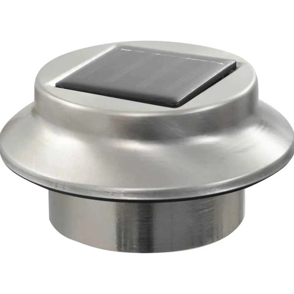 vidaXL Iluminación-Lámparas solares de exterior LED redondas 6 uds 12 cm blanco