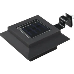 vidaXL Lámparas solares de exterior LED cuadradas 6 uds 12 cm Negro Discount
