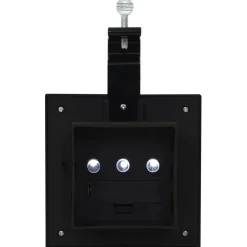 vidaXL Lámparas solares de exterior LED cuadradas 6 uds 12 cm Negro Discount