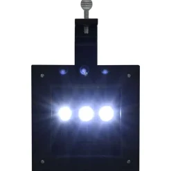 vidaXL Lámparas solares de exterior LED cuadradas 6 uds 12 cm Negro Discount