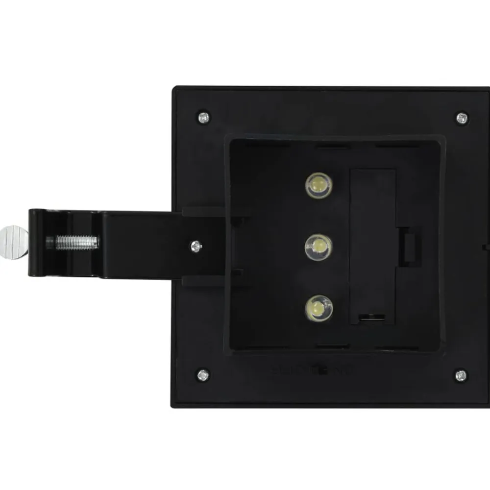 vidaXL Lámparas solares de exterior LED cuadradas 6 uds 12 cm Negro Discount