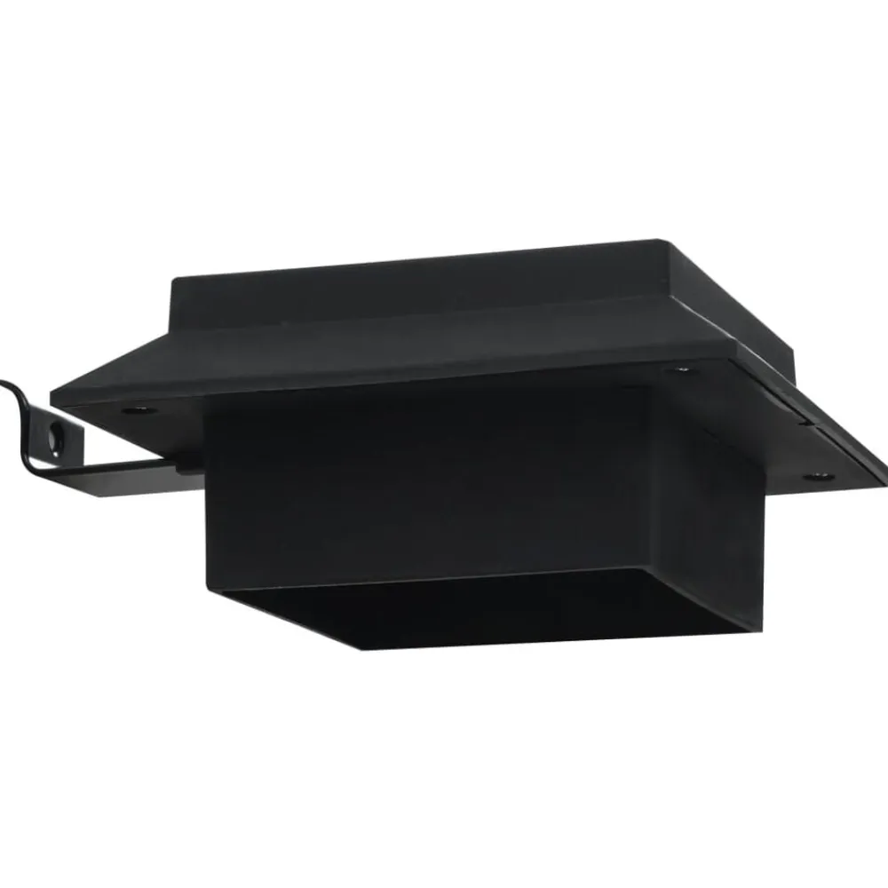 vidaXL Lámparas solares de exterior LED cuadradas 6 uds 12 cm Negro Discount