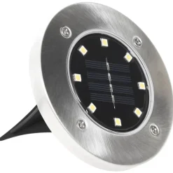 vidaXL Lámparas solares de suelo 8 unidades luces LED blanco cálido Blanco cálido Best