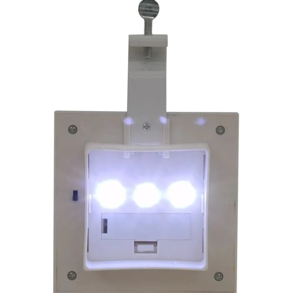 vidaXL Lámparas solares de exterior LED cuadradas 6 uds 12 cm Blanco Sale