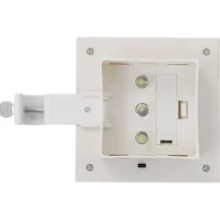 vidaXL Lámparas solares de exterior LED cuadradas 6 uds 12 cm Blanco Sale