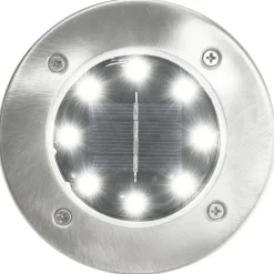 vidaXL Iluminación-Lámparas solares de suelo 8 unidades luces LED