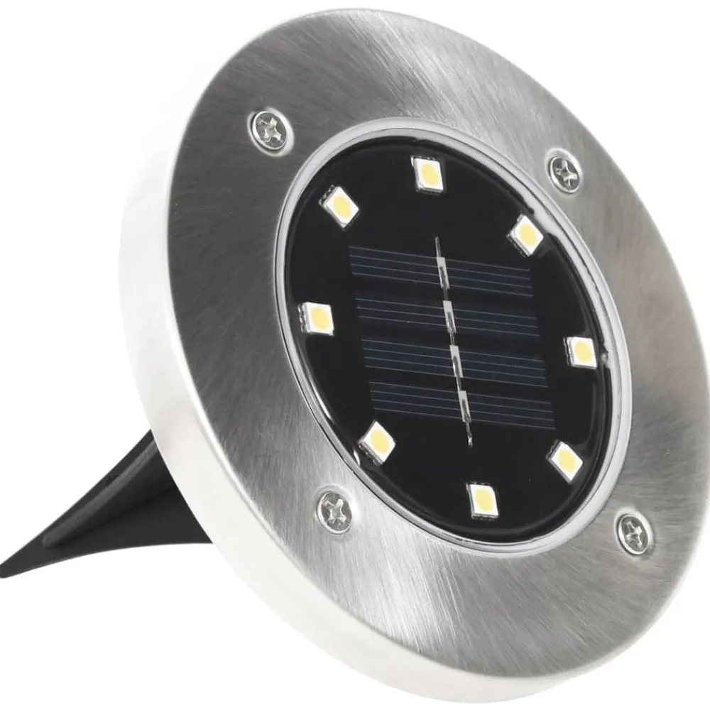 vidaXL Lámparas solares de suelo 8 unidades luces LED color RGB Sale