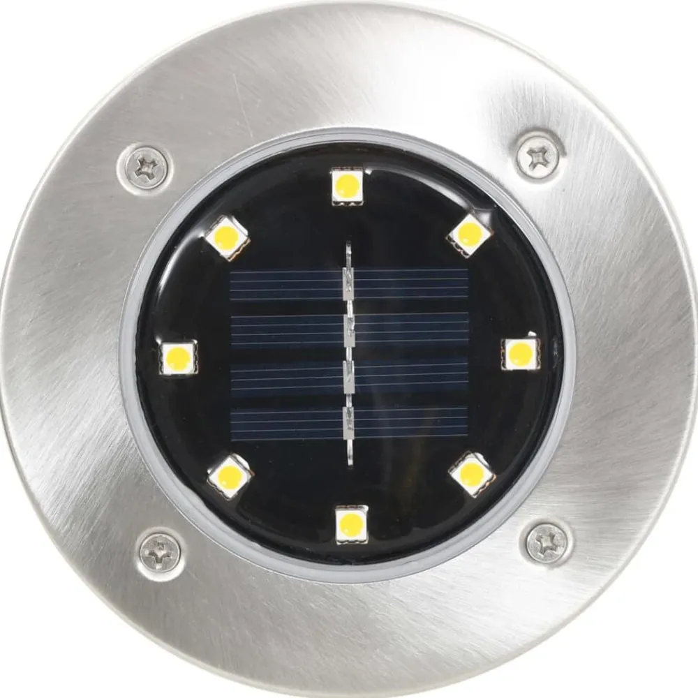 vidaXL Lámparas solares de suelo 8 unidades luces LED color RGB Sale