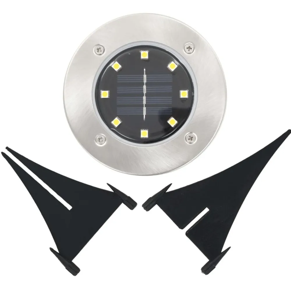 vidaXL Lámparas solares de suelo 8 unidades luces LED color RGB Sale