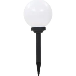 vidaXL Iluminación-Lámparas solares esféricas de exterior 3 uds LED RGB 20 cm