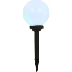 vidaXL Iluminación-Lámparas solares esféricas de exterior 3 uds LED RGB 20 cm