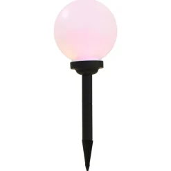 vidaXL Iluminación-Lámparas solares esféricas de exterior 3 uds LED RGB 20 cm