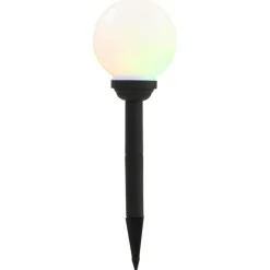vidaXL Lámparas solares esféricas de exterior 4 uds LED RGB 15 cm Online