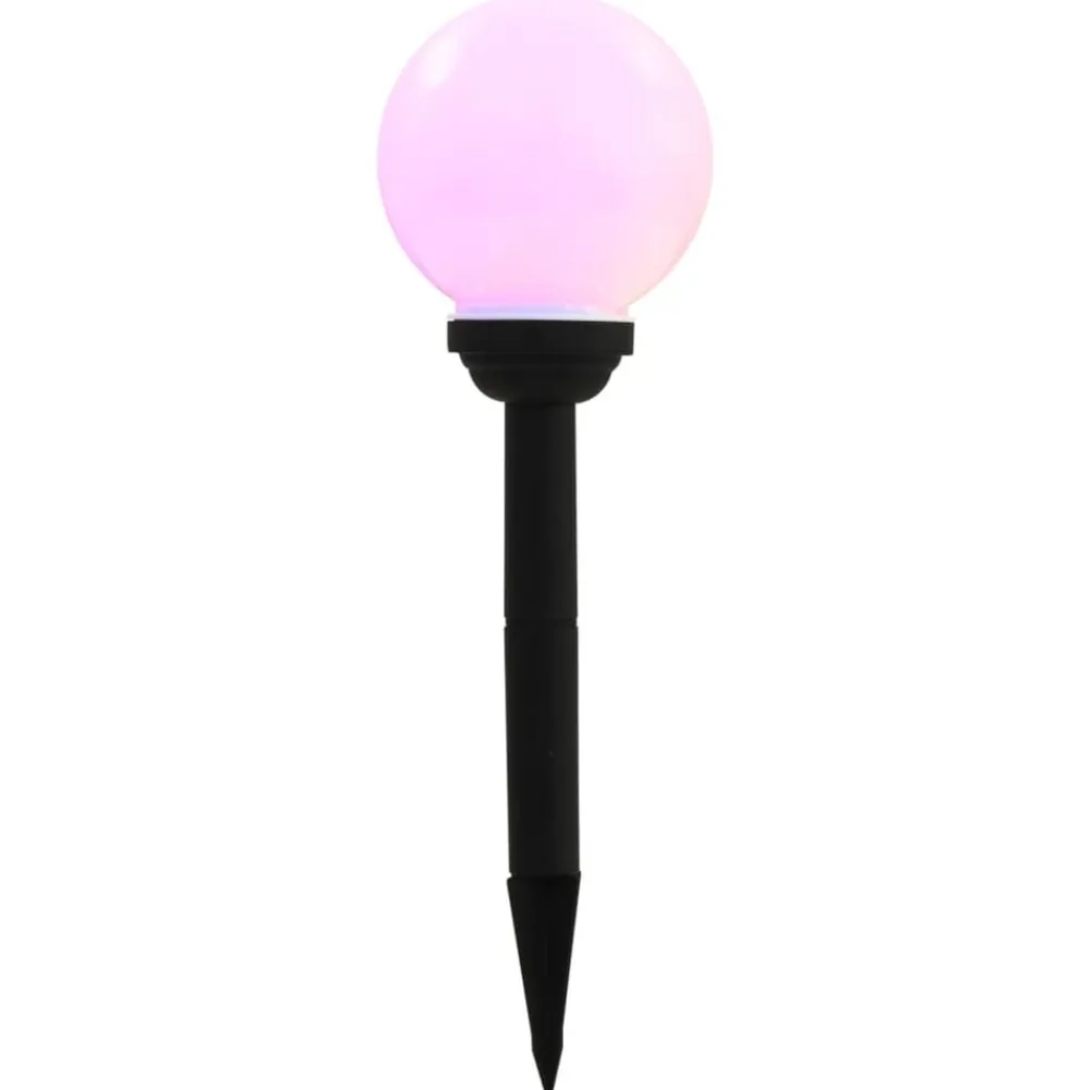 vidaXL Lámparas solares esféricas de exterior 4 uds LED RGB 15 cm Online
