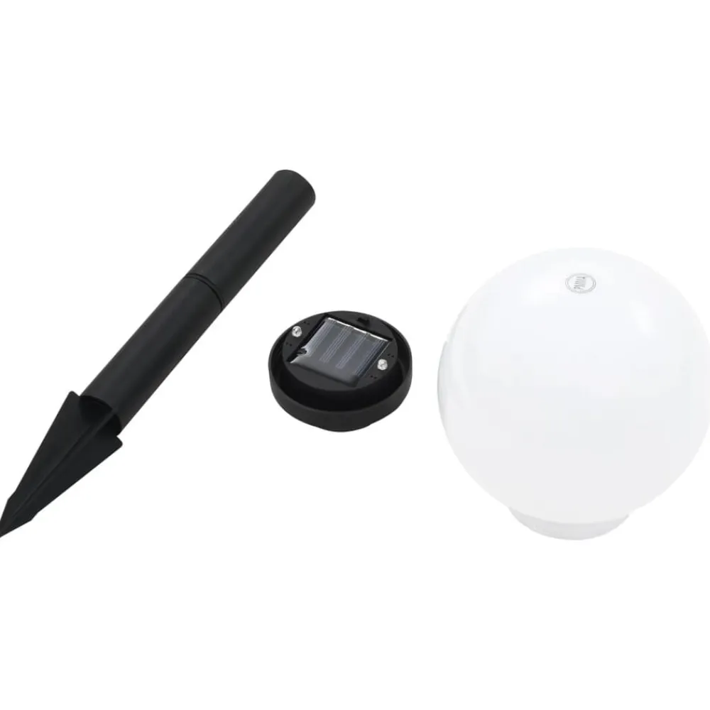 vidaXL Lámparas solares esféricas de exterior 4 uds LED RGB 15 cm Online