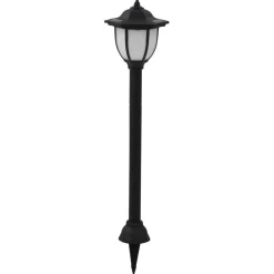 vidaXL Iluminación-Lámparas solares LED exterior 3 uds negro