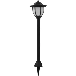 vidaXL Iluminación-Lámparas solares LED exterior 3 uds negro