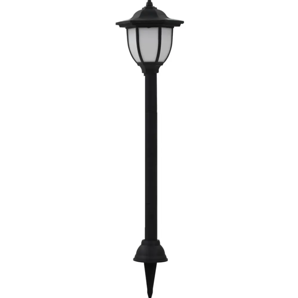 vidaXL Iluminación-Lámparas solares LED exterior 3 uds negro