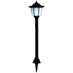 vidaXL Iluminación-Lámparas solares LED exterior 3 uds negro