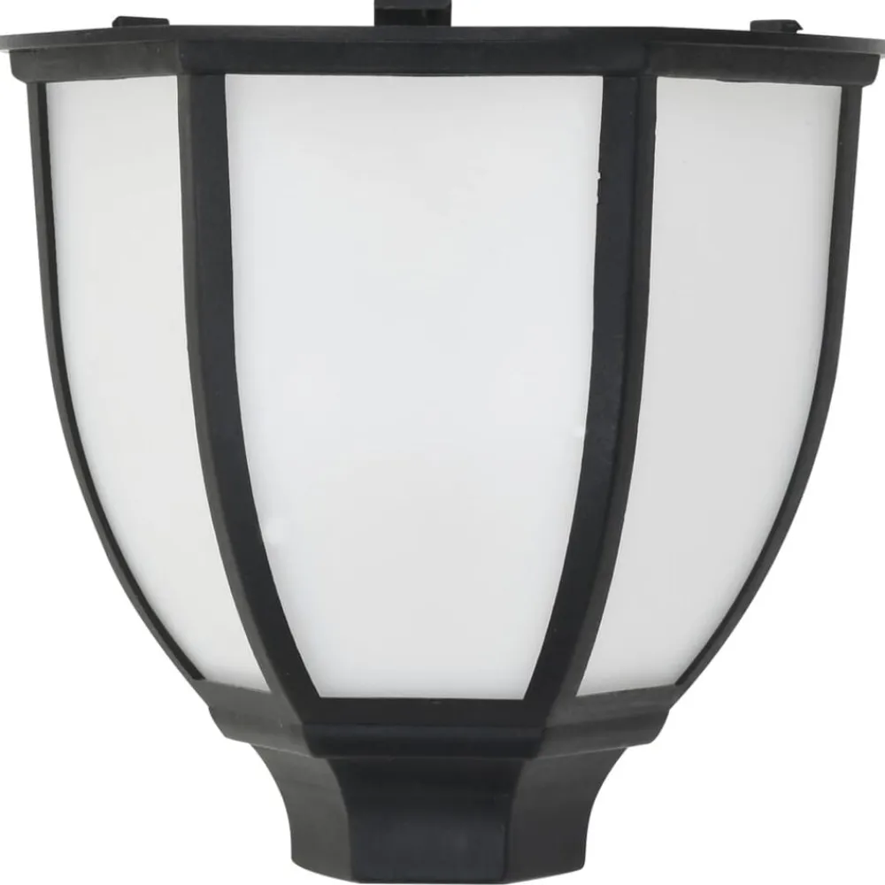 vidaXL Iluminación-Lámparas solares LED exterior 3 uds negro