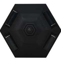 vidaXL Iluminación-Lámparas solares LED exterior 3 uds negro