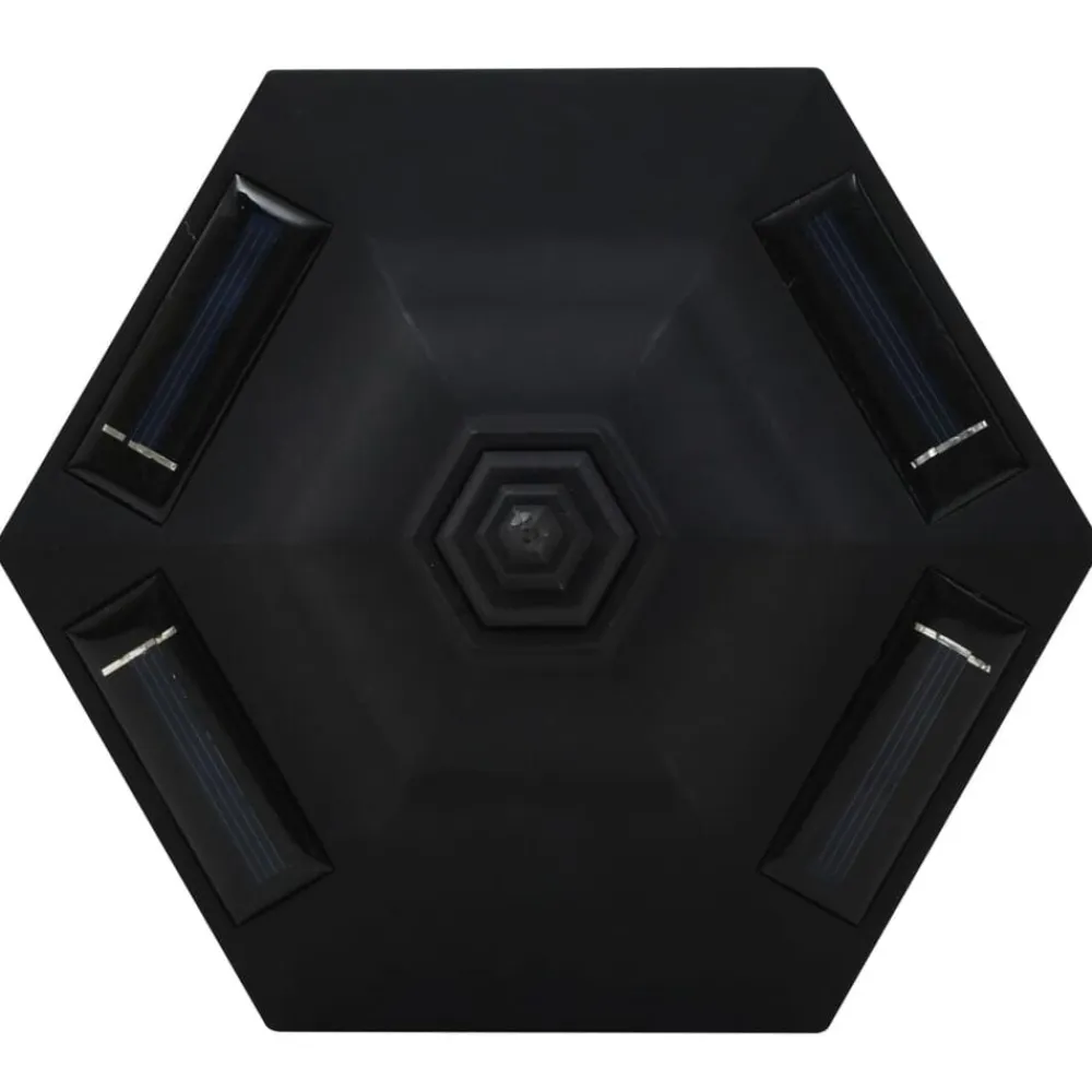 vidaXL Iluminación-Lámparas solares LED exterior 3 uds negro