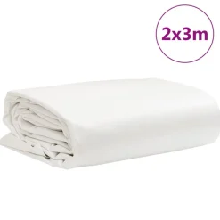 vidaXL Accesorios De Bricolaje-Lona blanca 2x3 m 650 g/m²