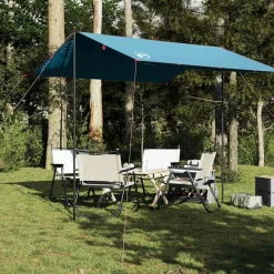 vidaXL Lona de camping impermeable 300x294 cm Azul Outlet