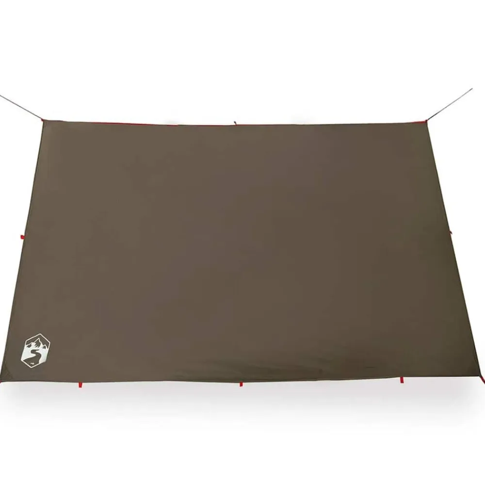 vidaXL Lona de camping impermeable marrón 306x306 cm Marrón Online