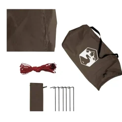 vidaXL Lona de camping impermeable marrón 306x306 cm Marrón Online