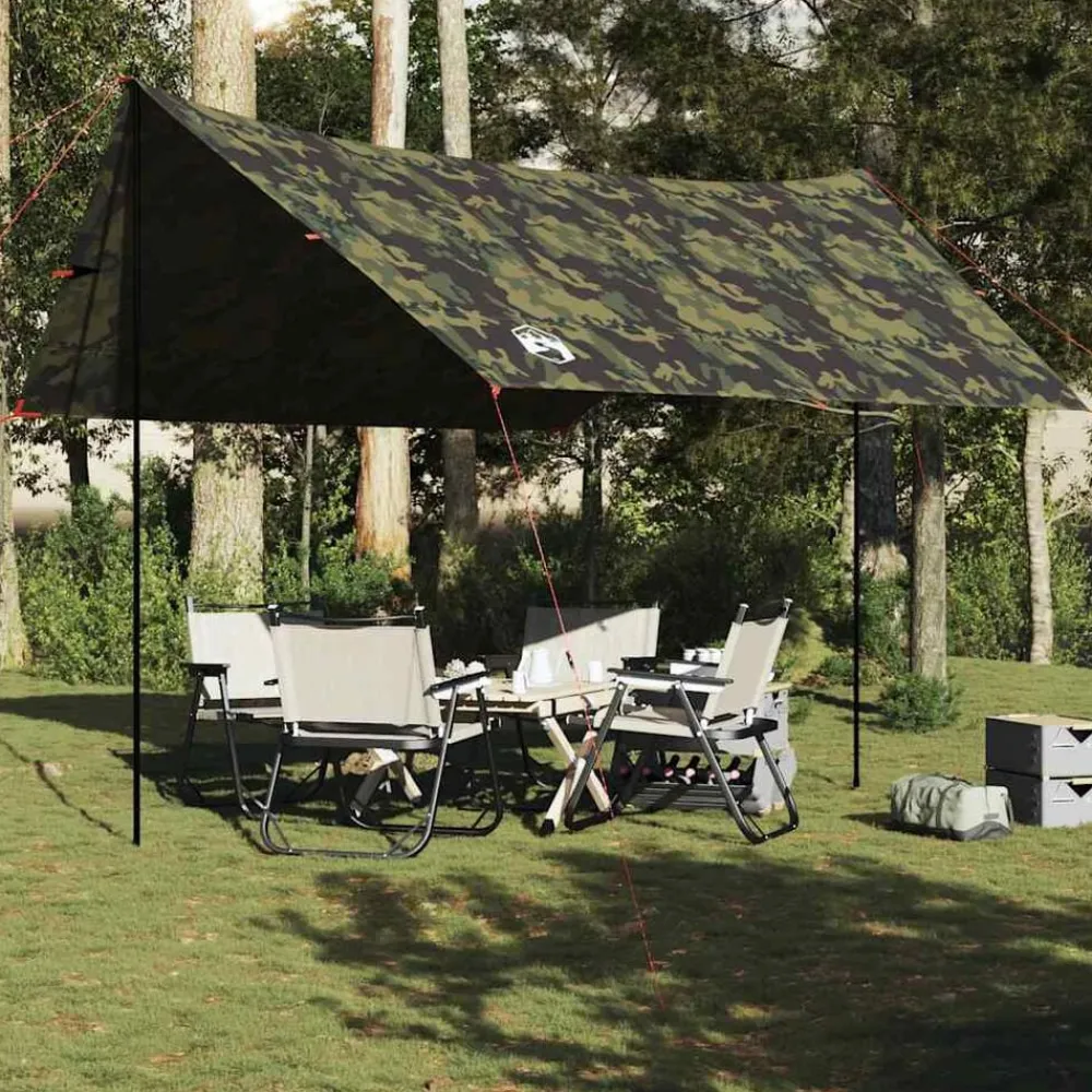 vidaXL Actividades Al Aire Libre-Lona de camping impermeable 462x306x211 cm