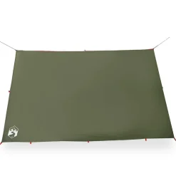 vidaXL Lona de camping impermeable 306x306 cm Verde oliva Hot