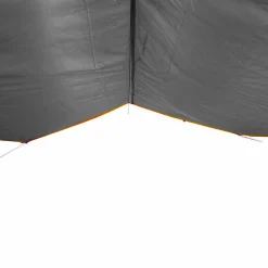 vidaXL Lona de camping impermeable y naranja 300x294 cm Gris Clearance