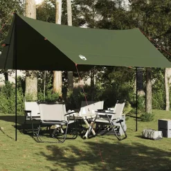 vidaXL Actividades Al Aire Libre-Lona de camping impermeable 438x376x212 cm